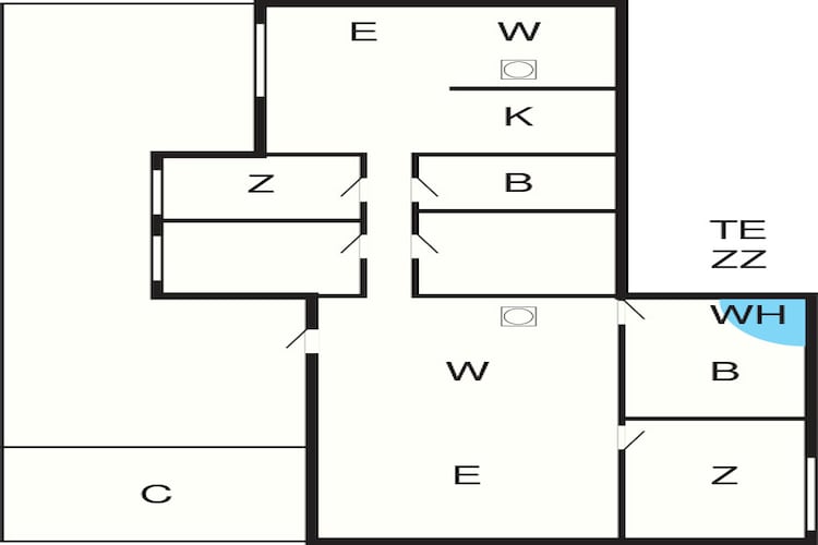 8 person holiday home in Blåvand-Floor plan