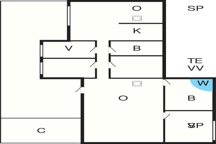 8 person holiday home in Blåvand-Floor plan