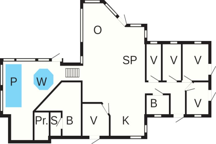 10 Personen Ferienhaus in Rudkøbing - Grundriss