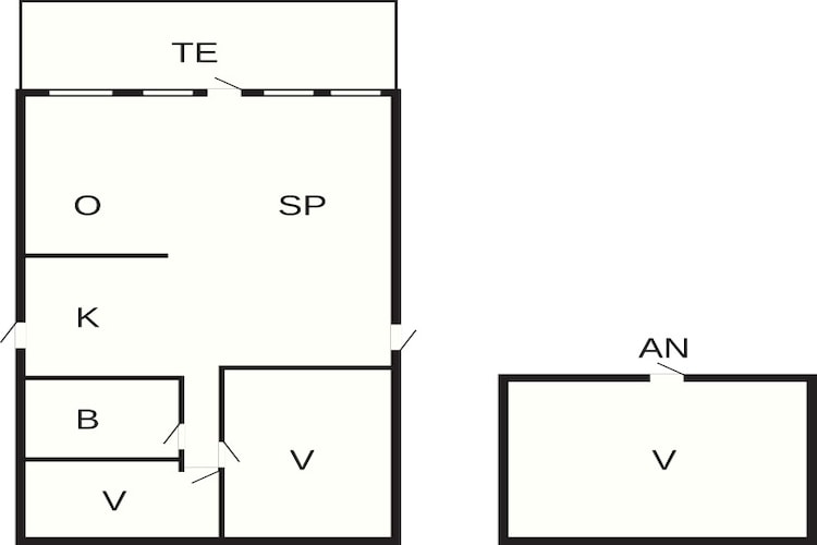 6 persoons vakantie huis in Frørup-Plattegrond