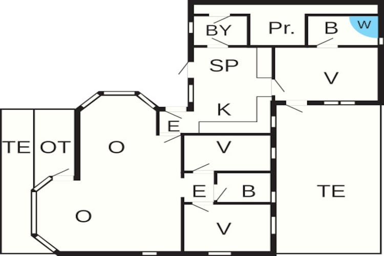 9 persoons vakantie huis in Sæby-Plattegrond