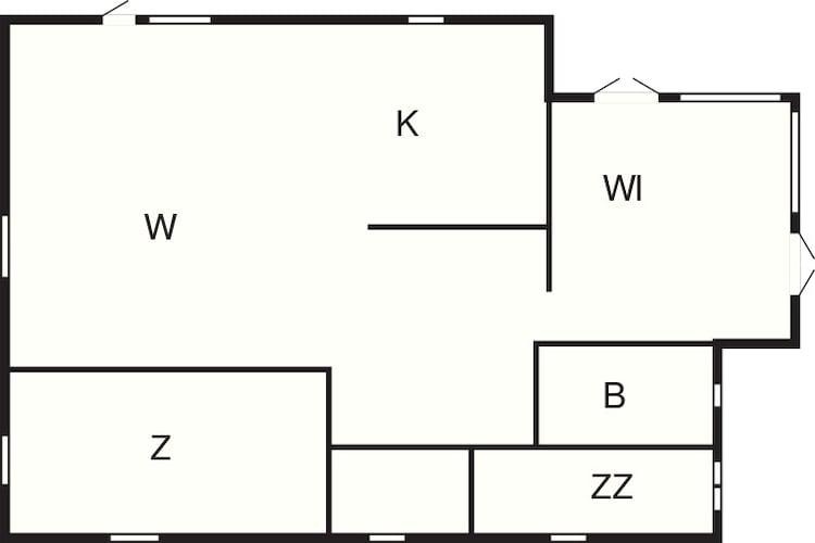 6 person holiday home in Højby-Floor plan