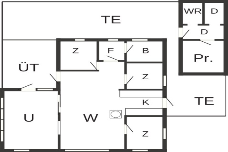 6 persoons vakantie huis in Sæby-Plattegrond