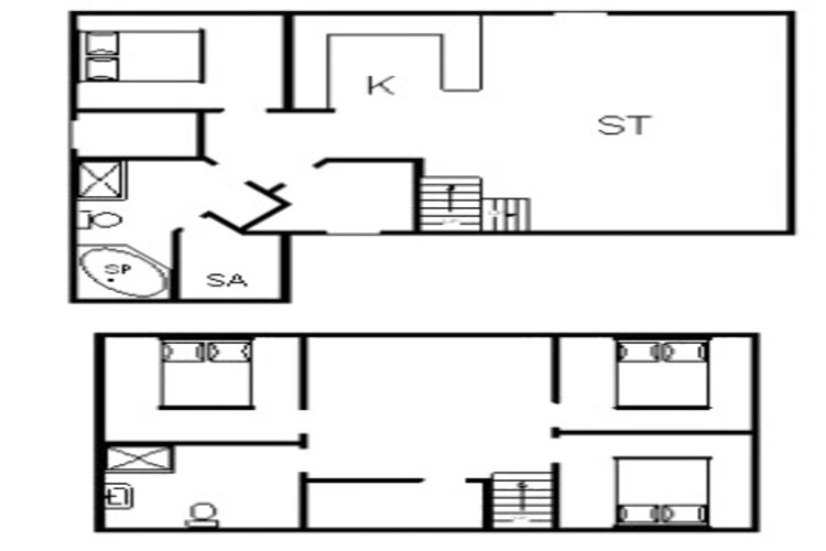 Gezellig kustverblijf op Fano-By Traum - Plattegrond