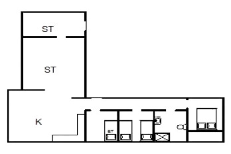 Afgelegen strandhuis op Fano-By Traum-Plattegrond
