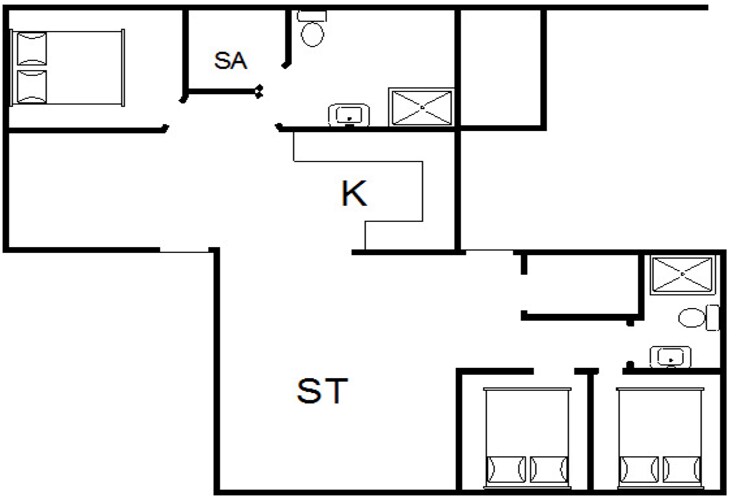 6 persoons vakantie huis in Fanø-Plattegrond
