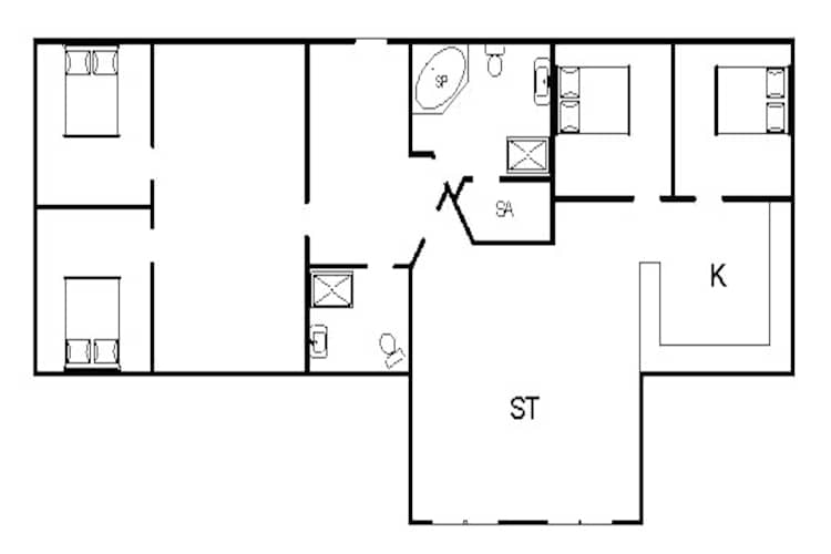 8 persoons vakantie huis in Fanø-Plattegrond