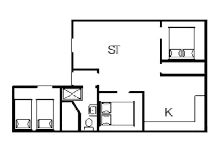 6 persoons vakantie huis in Fanø-Plattegrond