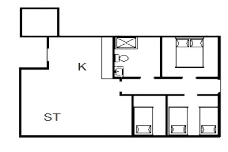 4 persoons vakantie huis in Fanø-Plattegrond