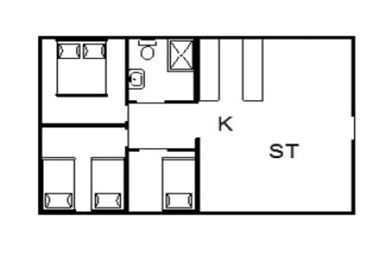 6 persoons vakantie huis in Fanø-Plattegrond