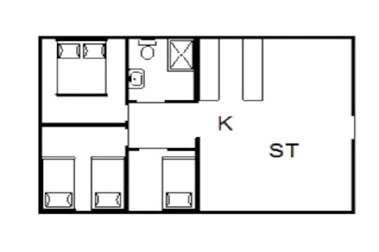 6 persoons vakantie huis in Fanø-Plattegrond