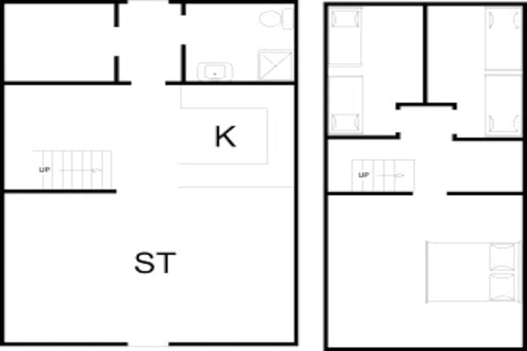 6 persoons vakantie huis in Henne-Plattegrond