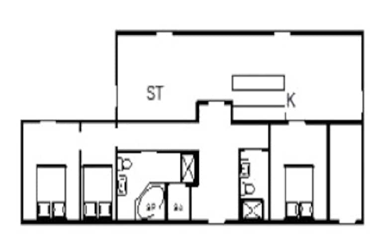6 persoons vakantie huis in Henne-Plattegrond