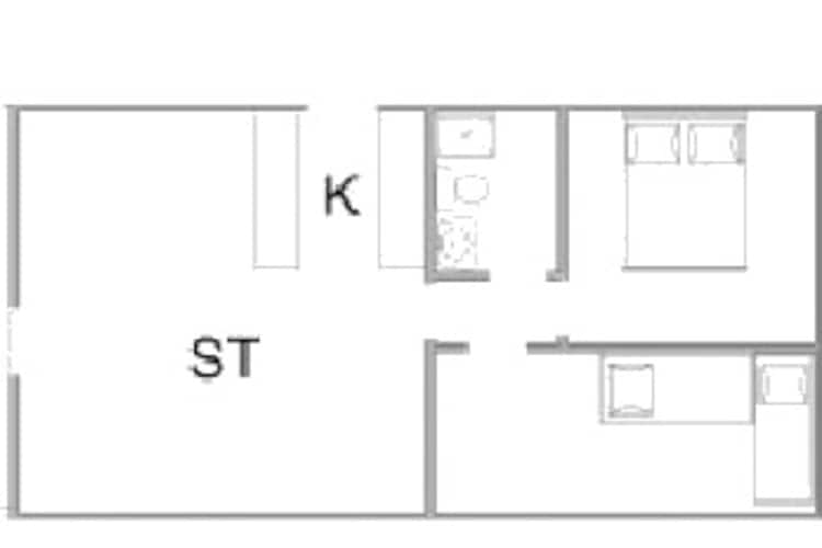 5 persoons vakantie huis in Nørre Nebel-Plattegrond