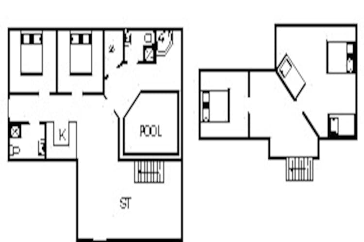10 persoons vakantie huis in Nørre Nebel-Plattegrond