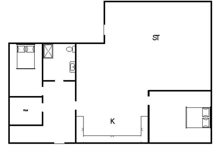 4 persoons vakantie huis in Nørre Nebel-Plattegrond