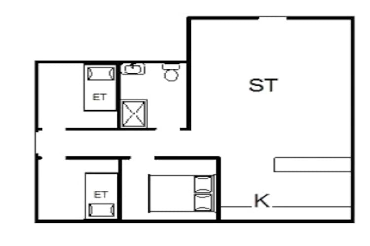 4 persoons vakantie huis in Nørre Nebel-Plattegrond