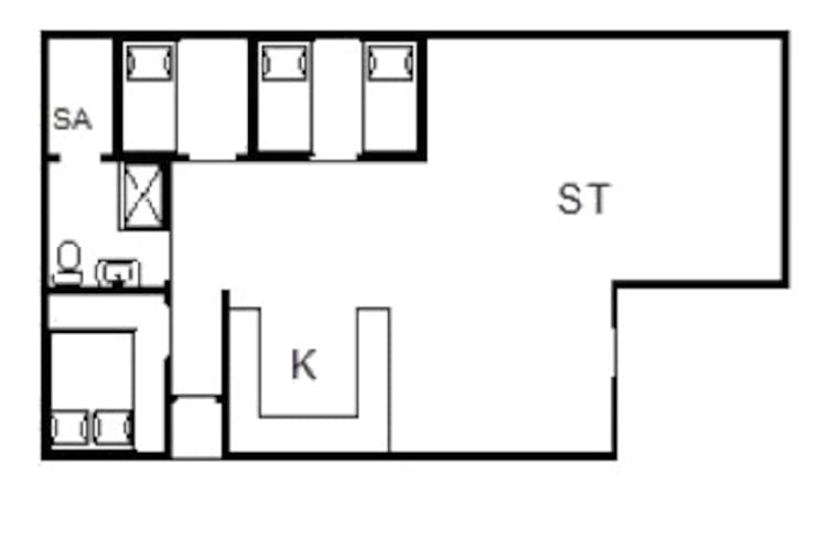 4 persoons vakantie huis in Nørre Nebel-Plattegrond