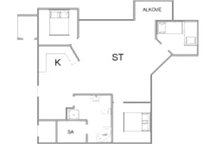 Lichte Duinzicht Cottage-By Traum-Plattegrond