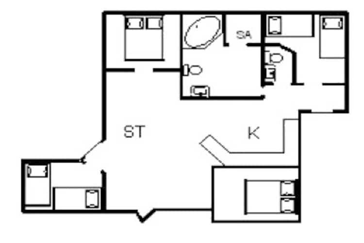 6 persoons vakantie huis in Hvide Sande-Plattegrond
