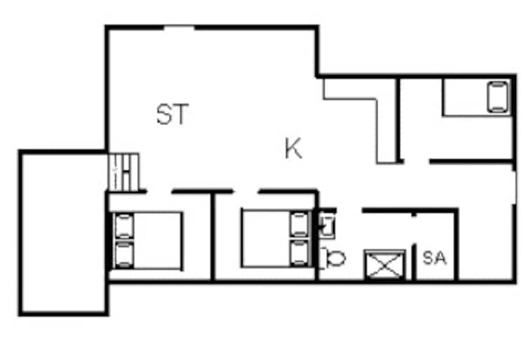 Kustsereniteit in Bjerregard-By Traum - Plattegrond