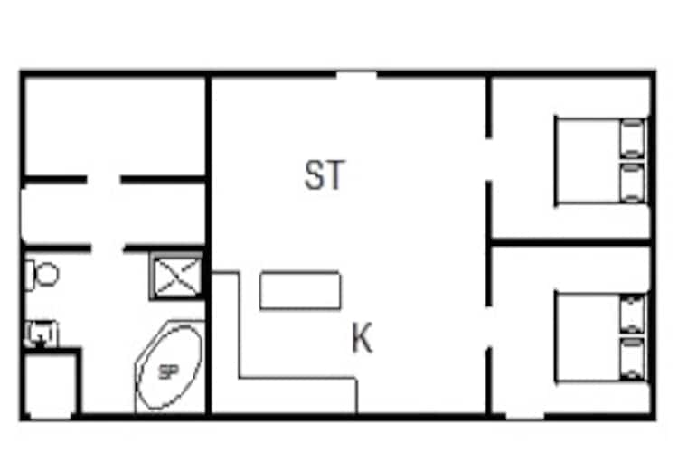 4 persoons vakantie huis in Nørre Nebel-Plattegrond