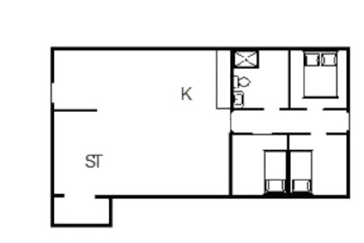 4 persoons vakantie huis in Hvide Sande-Plattegrond