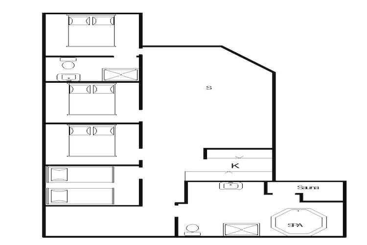 8 persoons vakantie huis in Oksbøl-Plattegrond