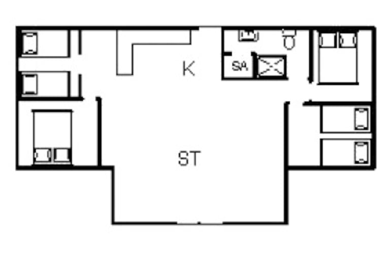 Sfeervolle Cottage Verborgen Schat-By Traum-Plattegrond