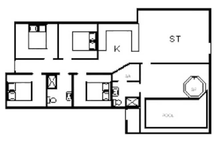 8 persoons vakantie huis in Blåvand-Plattegrond
