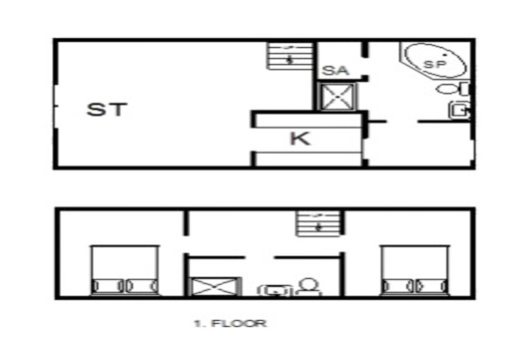 6 persoons vakantie huis in Blåvand-Plattegrond