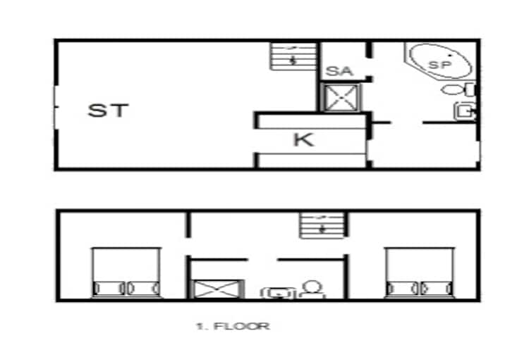6 persoons vakantie huis in Blåvand-Plattegrond