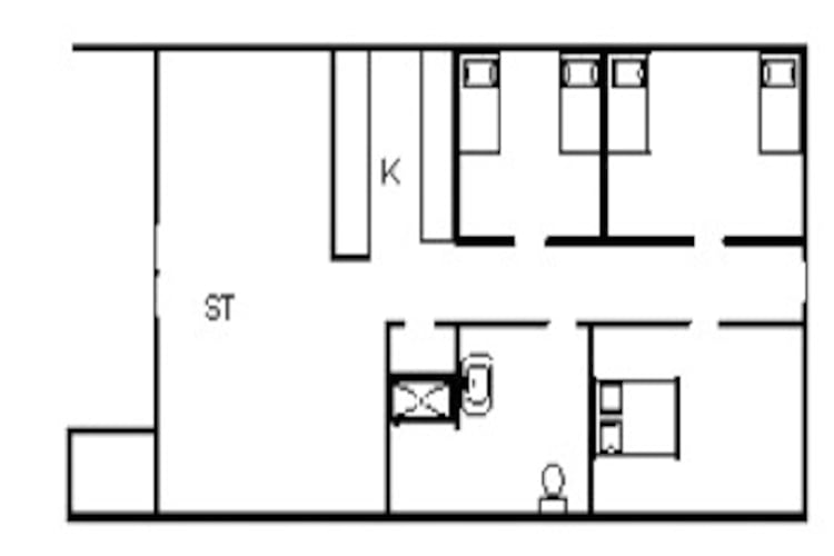 6 persoons vakantie huis in Blåvand-Plattegrond