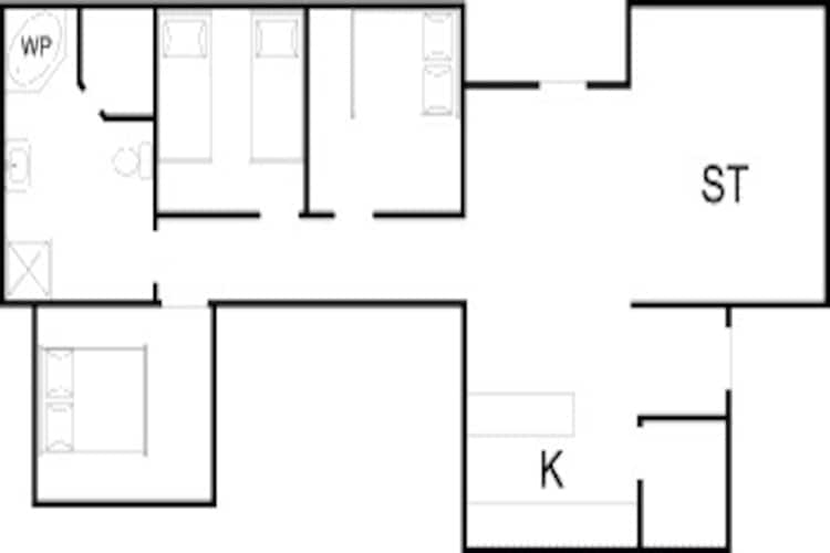 6 person holiday home in Hemmet - Floor plan
