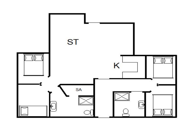 8 persoons vakantie huis in Hemmet-Plattegrond