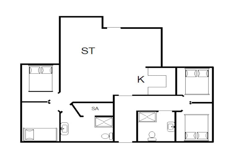 8 persoons vakantie huis in Hemmet - Plattegrond