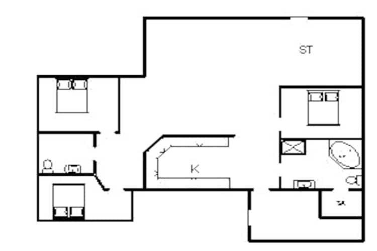 Rustieke Cottage met Spa and Sauna-By Traum-Plattegrond