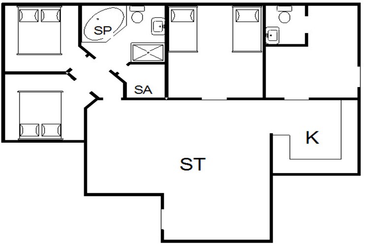 6 persoons vakantie huis in Tarm-Plattegrond