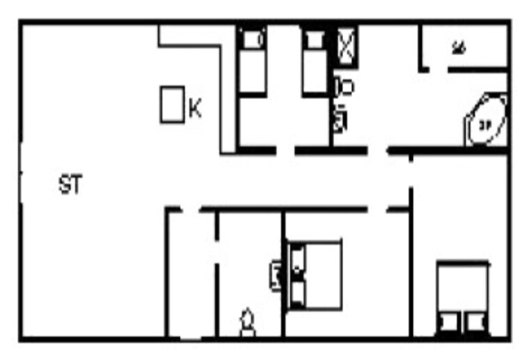 6 persoons vakantie huis in Tarm-Plattegrond