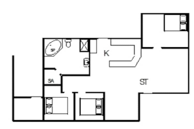 6 persoons vakantie huis in Tarm-Plattegrond