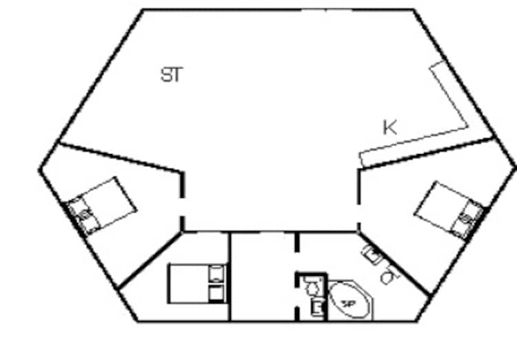 6 persoons vakantie huis in Tarm - Plattegrond