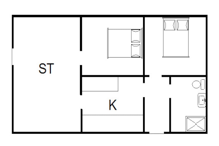 4 persoons vakantie huis in Nørre Nebel-By Traum-Plattegrond