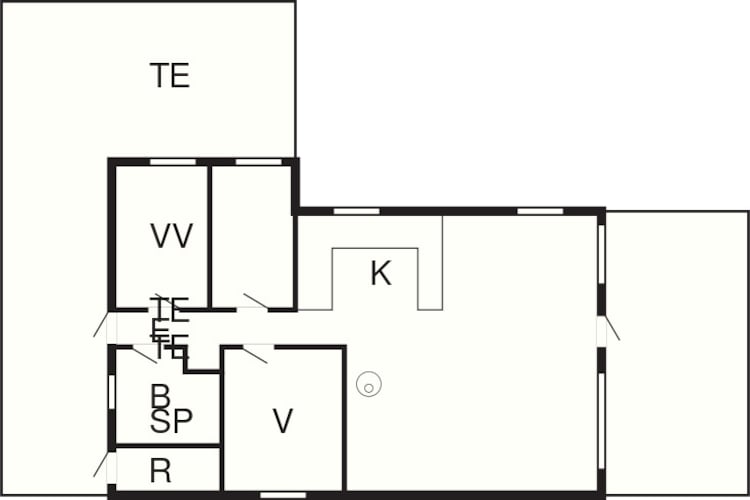 6 persoons vakantie huis in Løkken-Plattegrond