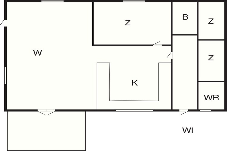 Sereen kusttoevluchtsoord in Hegedal-By Traum-Plattegrond