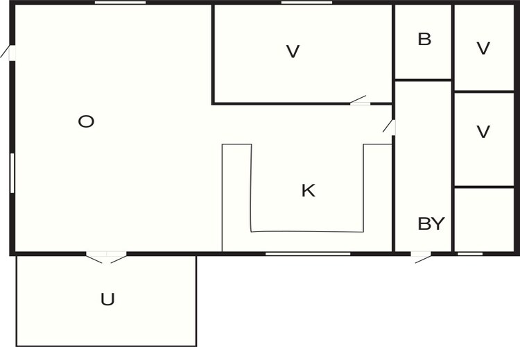 Sereen kusttoevluchtsoord in Hegedal-By Traum-Plattegrond