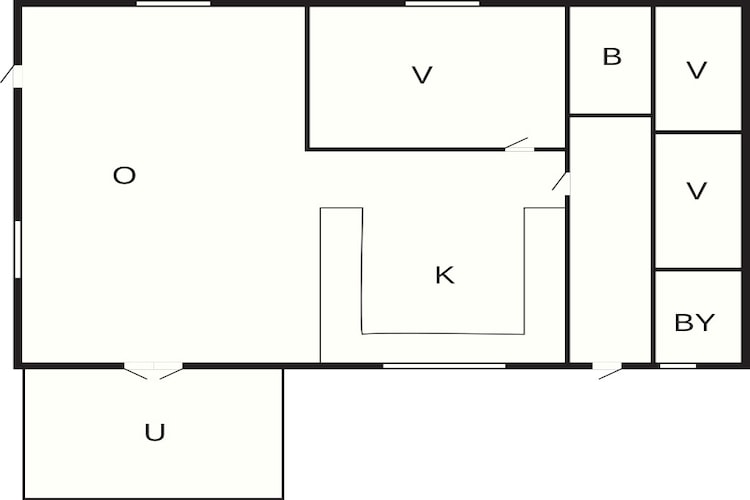 Sereen kusttoevluchtsoord in Hegedal-By Traum-Plattegrond