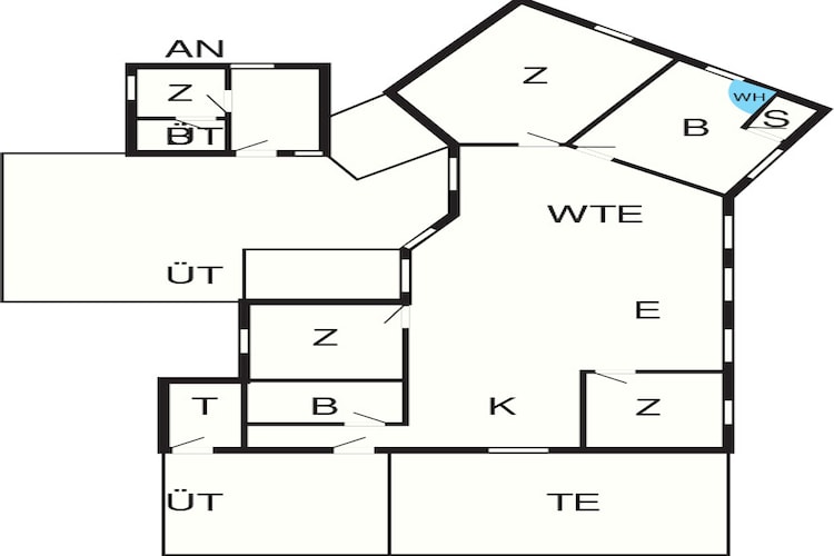 10 persoons vakantie huis in Hadsund-Plattegrond