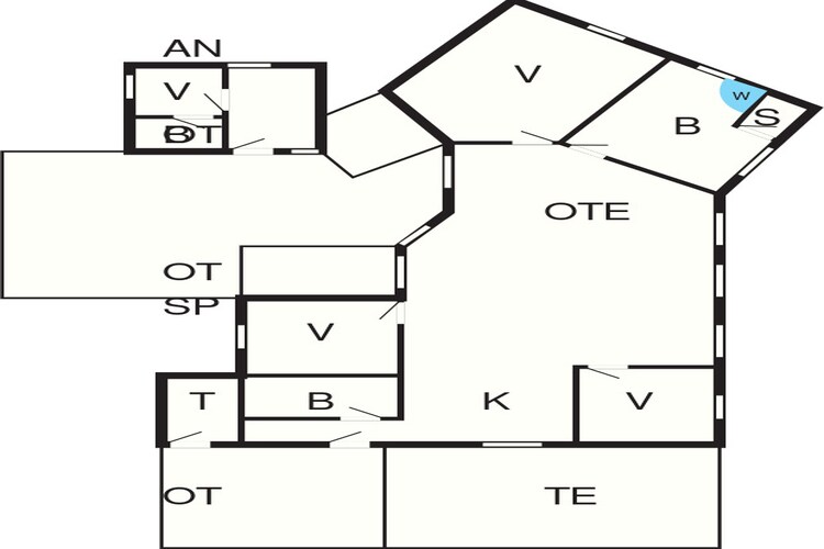 10 persoons vakantie huis in Hadsund-Plattegrond