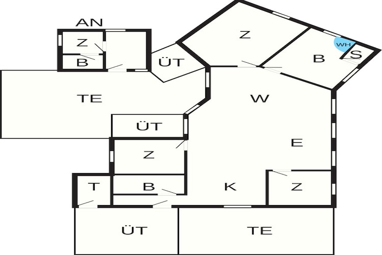 10 persoons vakantie huis in Hadsund-Plattegrond