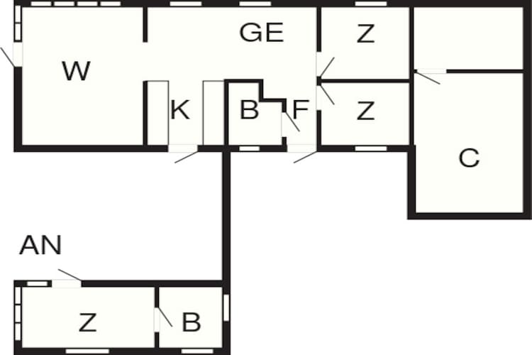 6 Personen Ferienhaus in Thisted-Grundriss